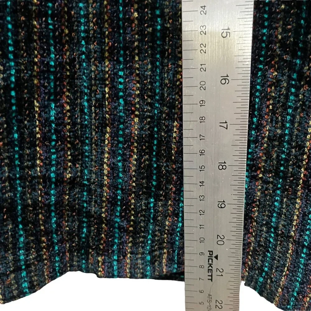 Cardigan Jacket Margaret Lent Fiber Art Women's ART Handwoven Chenille Luxury M